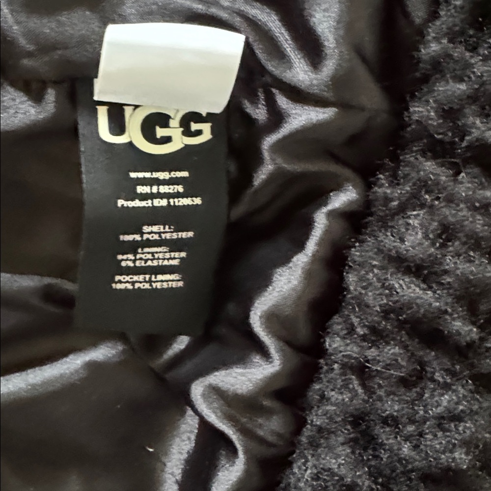 😊UGG Black Sherpa Jacket NWT - Picture 6 of 9